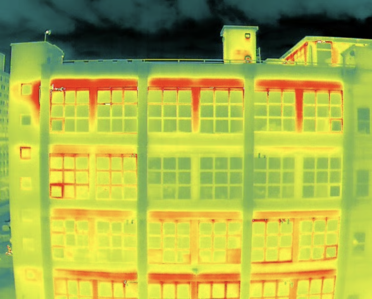 Thermal imaging of building